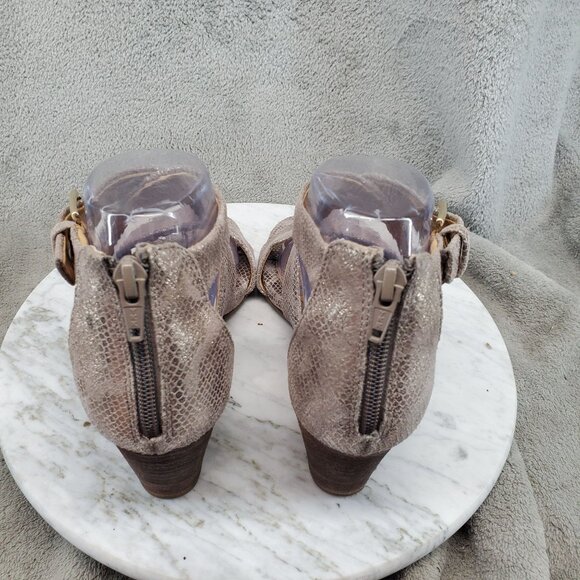 Sofft Shoes Womens Size 7 Brown Shimmer Leather Mauldin Strappy Sandals - Picture 5 of 11